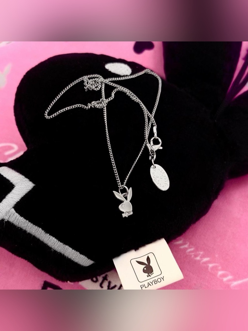 Playboy Y2K small bunny necklace